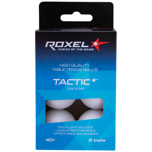 Купить Мяч для настольного тенниса Roxel 1* Tactic, белый, 6 шт в Сосновыйборе 