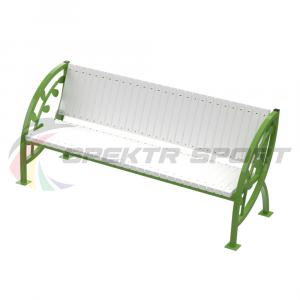 Купить Скамья уличная Кляксы с веточкой 2000*900*630 мм, каркас металл в Сосновыйборе 